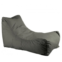 LAZY Πουφ Ανάκλιντρο 100% Αδιάβροχο, Ύφασμα Ανθρακί  70x106x67cm