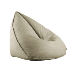 LAGOS Πουφ 100% Αδιάβροχο, Ύφασμα Sand, Αποσπώμενο Κάλυμμα  100x90x85cm