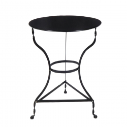 ΠΑΡΑΔΟΣΙΑΚΟ Τραπέζι - K/D - Μέταλλο Βαφή Μαύρο  Φ60x71cm