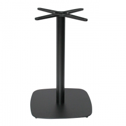 PRATO-C Βάση Τραπεζιού 45x45cm H.72cm με ρεγουλατόρο Μέταλλο Βαφή Μαύρο / 13,00kg  45x45x72cm
