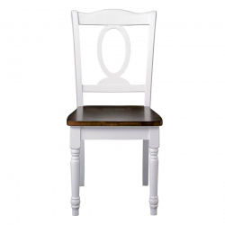 NAPOLEON Καρέκλα Τραπεζαρίας Ξύλο Άσπρο, Καρυδί  44x55x96cm