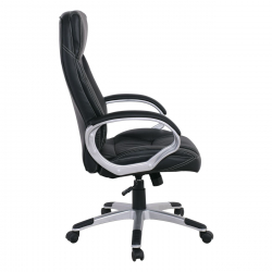 BF5700 Πολυθρόνα Διευθυντή Pu Μαύρο  64x72x112/121cm