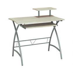 ΓΡΑΦΕΙΟ Μέταλλο Βαφή Silver - Απόχρωση Σημύδας  90x55x90cm