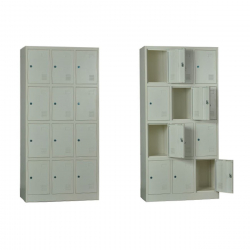 LOCKER 12 Θέσεων Μέταλλο Βαφή  Άσπρο  90x40x185cm