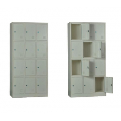 LOCKER 12 Θέσεων Μέταλλο Βαφή  Άσπρο  90x40x185cm