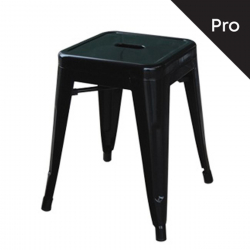 RELIX Σκαμπό-Pro, Στοιβαζόμενο, Μέταλλο Βαφή Μαύρο  39x39x45cm