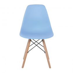 ART Wood Καρέκλα Τραπεζαρίας - Κουζίνας, Πόδια Οξιά, Κάθισμα PP Σιέλ - 1 Step K/D  46x52x82cm