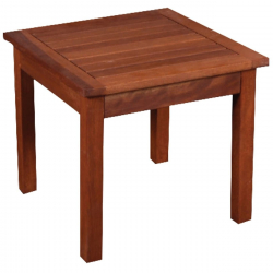 LUGANO Τραπεζάκι Βοηθητικό Ξαπλώστρας, Ξύλο Acacia Απόχρωση Καρυδί  45x45x45cm