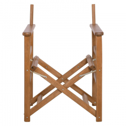 Σκηνοθέτη Σκελετός Πολυθρόνας Οξιά, Βαφή Εμποτισμού Μελί, Πτυσσόμενη  56x53x87cm