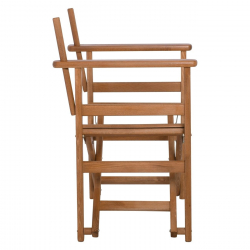 Σκηνοθέτη Σκελετός Πολυθρόνας Οξιά, Βαφή Εμποτισμού Μελί, Πτυσσόμενη  56x53x87cm