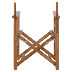 Σκηνοθέτη Σκελετός Πολυθρόνας Οξιά, Βαφή Εμποτισμού Μελί, Πτυσσόμενη  56x53x87cm