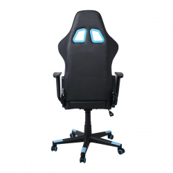 BF9150 Gaming Πολυθρόνα Γραφείου, Ανάκλιση Πλάτης έως 90°, Pu Μαύρο - Μπλε  67x69x124/134cm