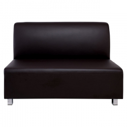 BANDY 2Θέσιος Καναπές Pu Καφέ  130x71x88cm