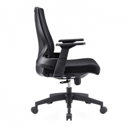 BF8950 Πολυθρόνα Γραφείου Mesh Μαύρο, Ύφασμα Μαύρο  64x64x98/110cm