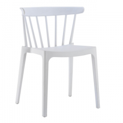 WEST Καρέκλα Κήπου - Βεράντας PP-UV Άσπρο  53x53x75cm