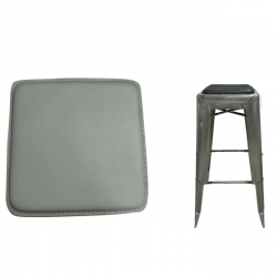 RELIX Κάθισμα για Σκαμπό, Pvc Γκρι (Μαγνητικό)  27x27cm