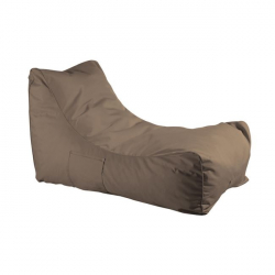 LAZY Πουφ Ανάκλιντρο 100% Αδιάβροχο, Ύφασμα Καφέ  70x106x67cm