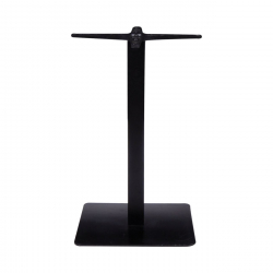 PRATO Βάση Τραπεζιού Μέταλλο Βαφή Μαύρο, Cross 45x45cm (17,50kg)  50x50cm H.72cm / Cross 45x45cm