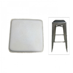 RELIX Κάθισμα για Σκαμπό, Pvc Άσπρο (Μαγνητικό)  27x27cm