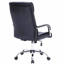 BF5100 Πολυθρόνα Διευθυντή Βάση Μέταλλο Χρώμιο - PU Μαύρο  60x70x104/114cm