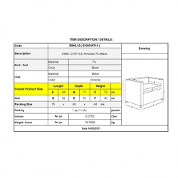 STYLE Πολυθρόνα Σαλονιού Καθιστικού, Pu Μαύρο  64x71x72cm