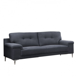 NOTE Kαναπές Σαλονιού - Καθιστικού 3Θέσιος, Ύφασμα Μπλε - Γκρι  211x89x85cm
