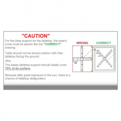 Contract Sliq Normal Επιφάνεια Τραπεζιού τ.Werzalit, Απόχρωση Άσπρο  Φ60cm/16mm