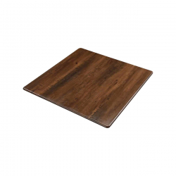 Contract Sliq Normal Επιφάνεια Τραπεζιού τ.Werzalit, Απόχρωση Walnut  80x80cm/16mm