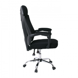 BF9450 Πολυθρόνα Relax Γραφείου Διευθυντή, Βάση Χρώμιο, PP Μαύρο, Mesh Μαύρο  65x64x118/126cm