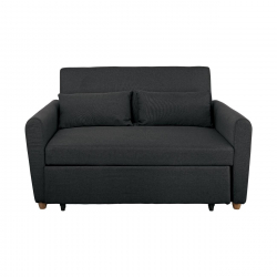 MOTTO Καναπές - Κρεβάτι Σαλονιού - Καθιστικού, Ύφασμα Ανθρακί  140x86x86 / Κρεβ.118x189x45cm