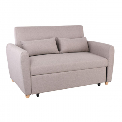 MOTTO Καναπές - Κρεβάτι Σαλονιού - Καθιστικού, Ύφασμα Cappuccino  140x86x86 / Κρεβ.118x189x45cm