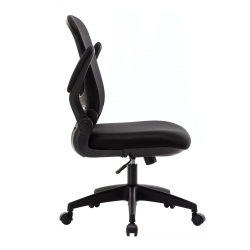 BF2920 Πολυθρόνα Γραφείου, Ανακλινόμενα Μπράτσα, Mesh Μαύρο  61x65x96/106cm