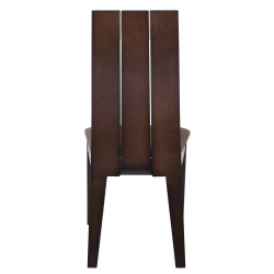 SAMBER Καρέκλα, Οξιά Καρυδί Burn Beech, Ύφασμα Καφέ  50x57x101cm