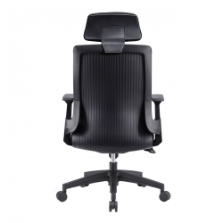 BF8900 Πολυθρόνα Γραφείου Διευθυντή, Mesh Μαύρο, Ύφασμα Μαύρο  64x66x116/128cm