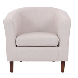 BOGA Πολυθρόνα Σαλονιού Καθιστικού, Ύφασμα  Μπεζ  77x70x77cm