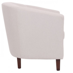 BOGA Πολυθρόνα Σαλονιού Καθιστικού, Ύφασμα  Μπεζ  77x70x77cm