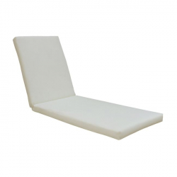 SUNLOUNGER Μαξιλάρι Ξαπλώστρας Ύφασμα Εκρού Water Repellent, Foam+Polyester Φερμουάρ-Velcro  196(78+118)x60x7cm