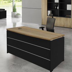 PROJECT Γραφείο Απόχρωση Sonoma - Γκρι  200x90x75cm