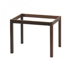 ΚΑΦΕΝΕΙΟΥ Βάση Τραπεζιού Οξιά Λυόμενη για Επιφάνεια 80x120cm Βαφή Εμποτισμού Καρυδί  69x109x73cm