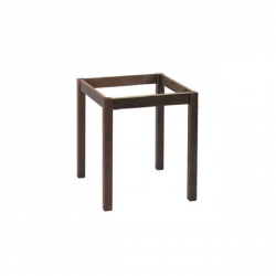 ΚΑΦΕΝΕΙΟΥ Βάση Τραπεζιού Οξιά Λυόμενη για Επιφάνεια 70x70cm, Βαφή Εμποτισμού Καρυδί  59x59x73cm