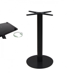 PRATO-R Βάση Τραπεζιού/10,00Kg Μέταλλο Μαύρο (με ρεγουλατόρο)  Φ40cm H.73cm