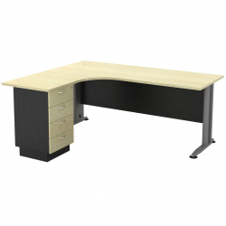 SUPERIOR COMPACT Αριστερή Γωνία - Απόχρωση Dark Grey - Beech  180x70x75 / 150x60x75cm