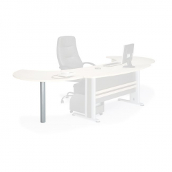 EXECUTIVE Πόδι Επέκτασης Silver  H.72cm