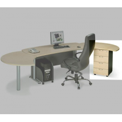 EXECUTIVE Συρταριέρα Επέκτασης Dark Grey - Beech  40x45x73cm