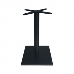 PRATO-W Βάση Τραπεζιού με ρεγουλατόρο, Μέταλλο Βαφή Μαύρο (12,40kg)  45x45cm H.72cm