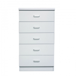DRAWER Συρταριέρα με 5 Συρτάρια, Απόχρωση Άσπρο  60x40x97cm