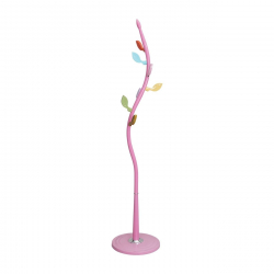 WOODY Καλόγερος Μέταλλο Βαφή Ροζ  Φ 37x170cm