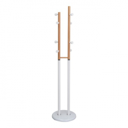 NORDIC DUO Καλόγερος Μέταλλο Βαφή Άσπρο, Φυσικό  Φ37x170cm