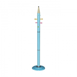 PENCIL Καλόγερος Μέταλλο Βαφή Μπλε  Φ37x170cm