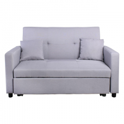 IMOLA Καναπές - Κρεβάτι Σαλονιού - Καθιστικού, 2Θέσιος Ύφασμα Ανοιχτό Γκρι  154x100x93(Κρεβ130x190x44)cm